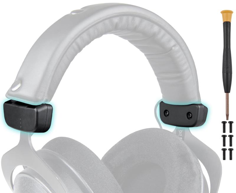 SOULWIT ヘッドバンド サイドカバー スライダー for Beyerdynamic DT 770/DT880/DT990 Pro, DT770/DT880 Pro HT, DT790/DT797, HS200 Dyn/Rotor/Trend ヘッド