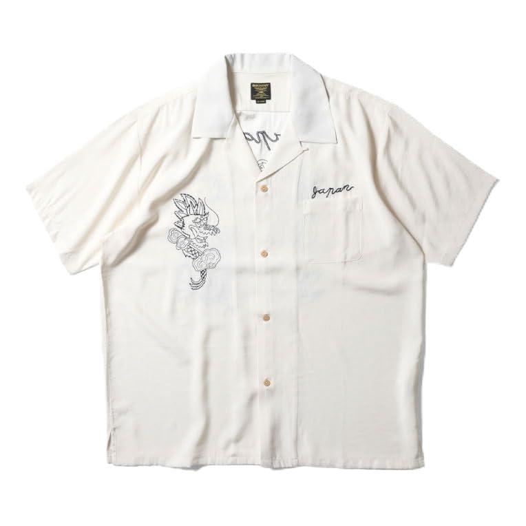 [ヒューストン] 古典派音楽 SOUVENIR SHIRT (RYU＆TORA) ブラック-ブルー-オフホワイト