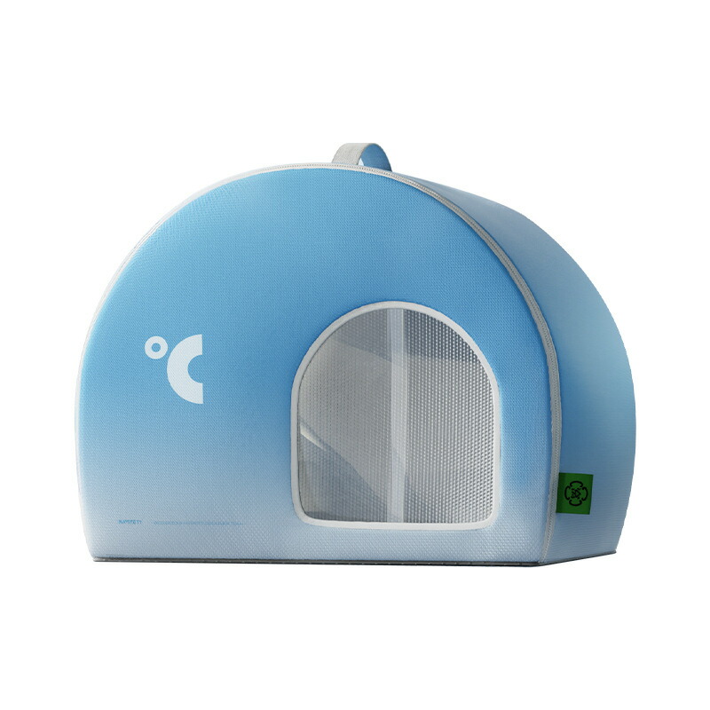 ペットハウス 夏 ひんやり 冷却ハウス ペットハウス 冷感 ペットベッド 夏用 9個氷嚢付き 犬ハウス 猫ハウス 保冷 ペットベッド 猫 ベッド 犬ベッド 夏用 収納ボックス 暑さ対策 熱中症対策 ペット用ハウス クール 涼感 冷感 冷却マット ペット 冷房 犬小屋 猫小屋 ペット