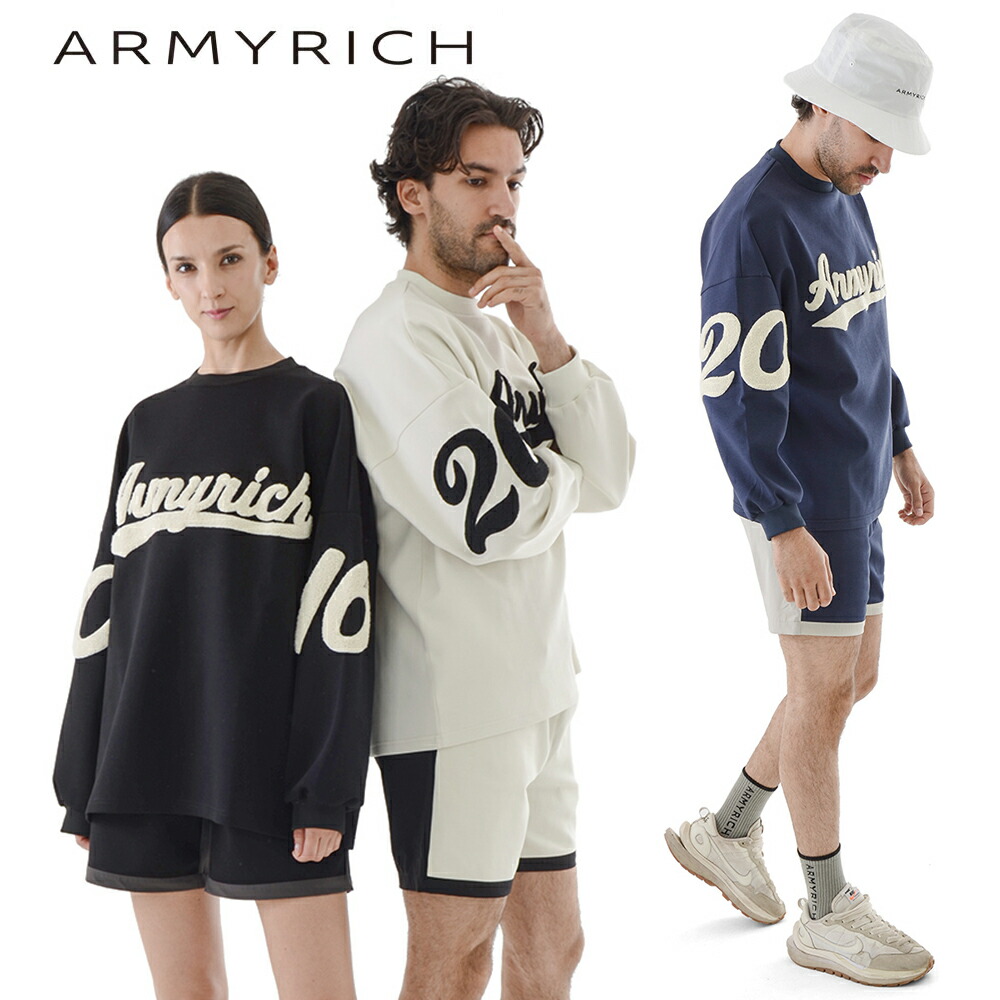 楽天市場】ARMYRICH 袖プリント ロングTシャツ メンズ オーバーサイズ