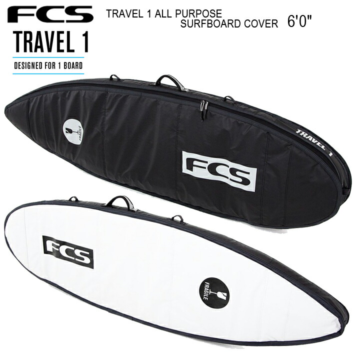 新品】 ボードケース FCS エフシーエスTRAVEL 1 ALL PURPOSE SURFBOARD ...