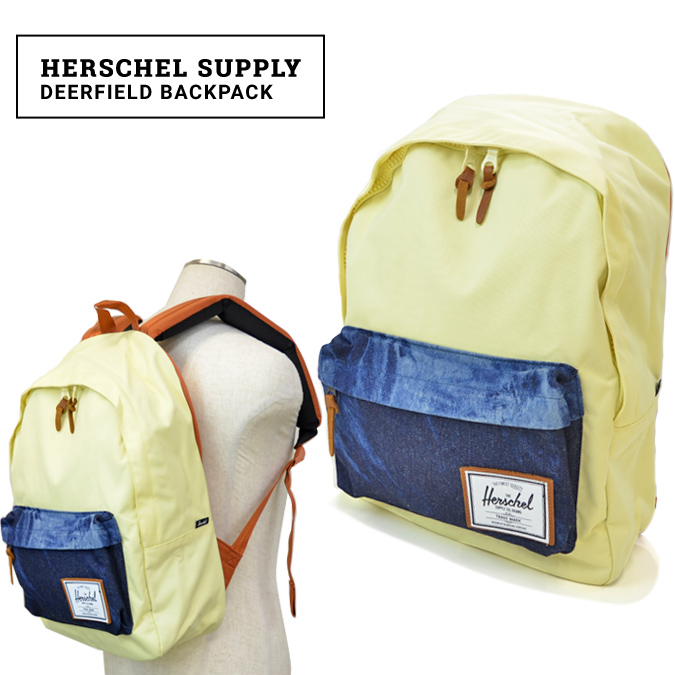 税込 割引クーポン配布中 Supply Herschel アメリカ直営店買付の本物 正規品 サプライ ハーシェル Work バックパック Deerfield Backpack リュック 男女兼用バッグ バックパック バッグ Bad Hills Work Shop Collection 売り尽くし Slow Time Life 人気特価