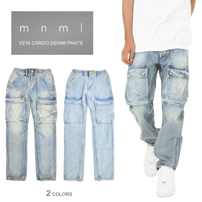楽天市場】mnml ミニマル カーゴパンツ V216 CARGO DENIM PANTS カーゴ 