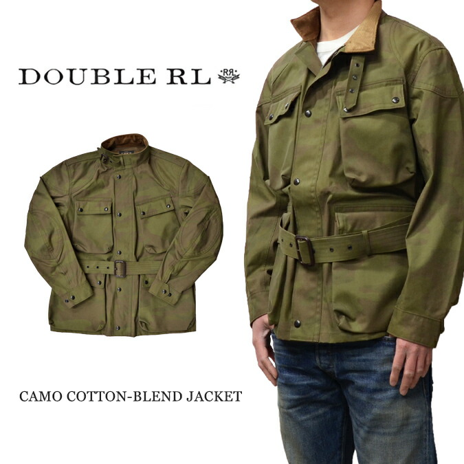 手数料安い 割引クーポン配布中 Rrl ダブルアールエル Ralph Lauren ラルフローレン Camo Cotton Blend Jacket カモ コットンブレンド ジャケット ミリタリージャケット 迷彩柄 メンズ アウター Rcp Slow Time Life 注目の Skylines Ae