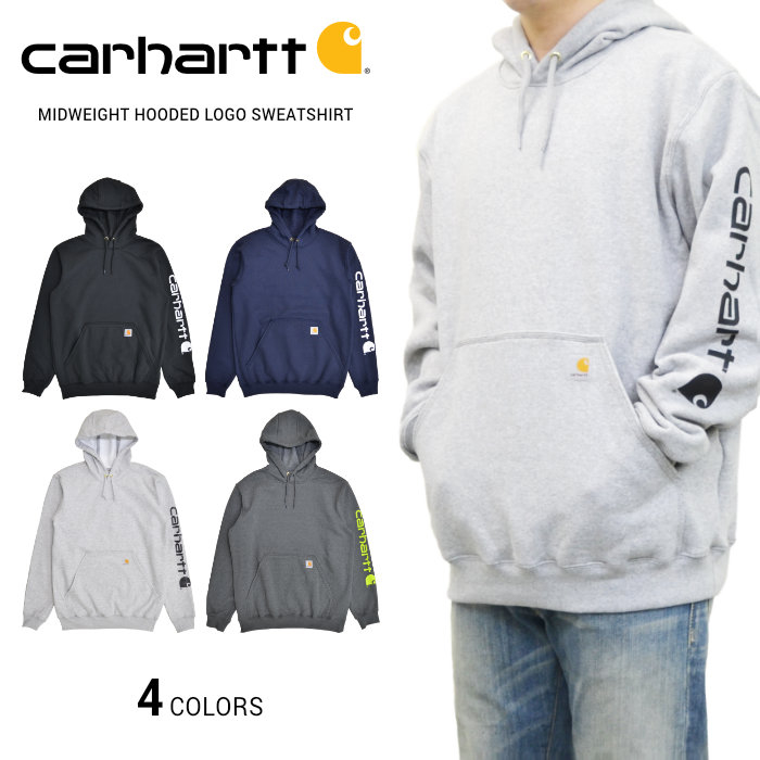 新規購入 楽天市場 割引クーポン配布中 Carhartt カーハート パーカー Midweight Signature Sleeve Logo Hooded Sweatshirt フリース スウェット メンズ Usaモデル S Xl K2 Slow Time Life 超激安 Mbbsdds2k23 Org