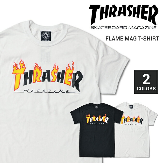 楽天市場】クリックポスト対応 スラッシャー THRASHER tシャツ