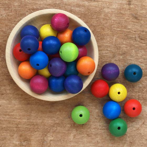 楽天市場】ウッドビーズ ビーズ おもちゃ 手芸 木製 パーツ