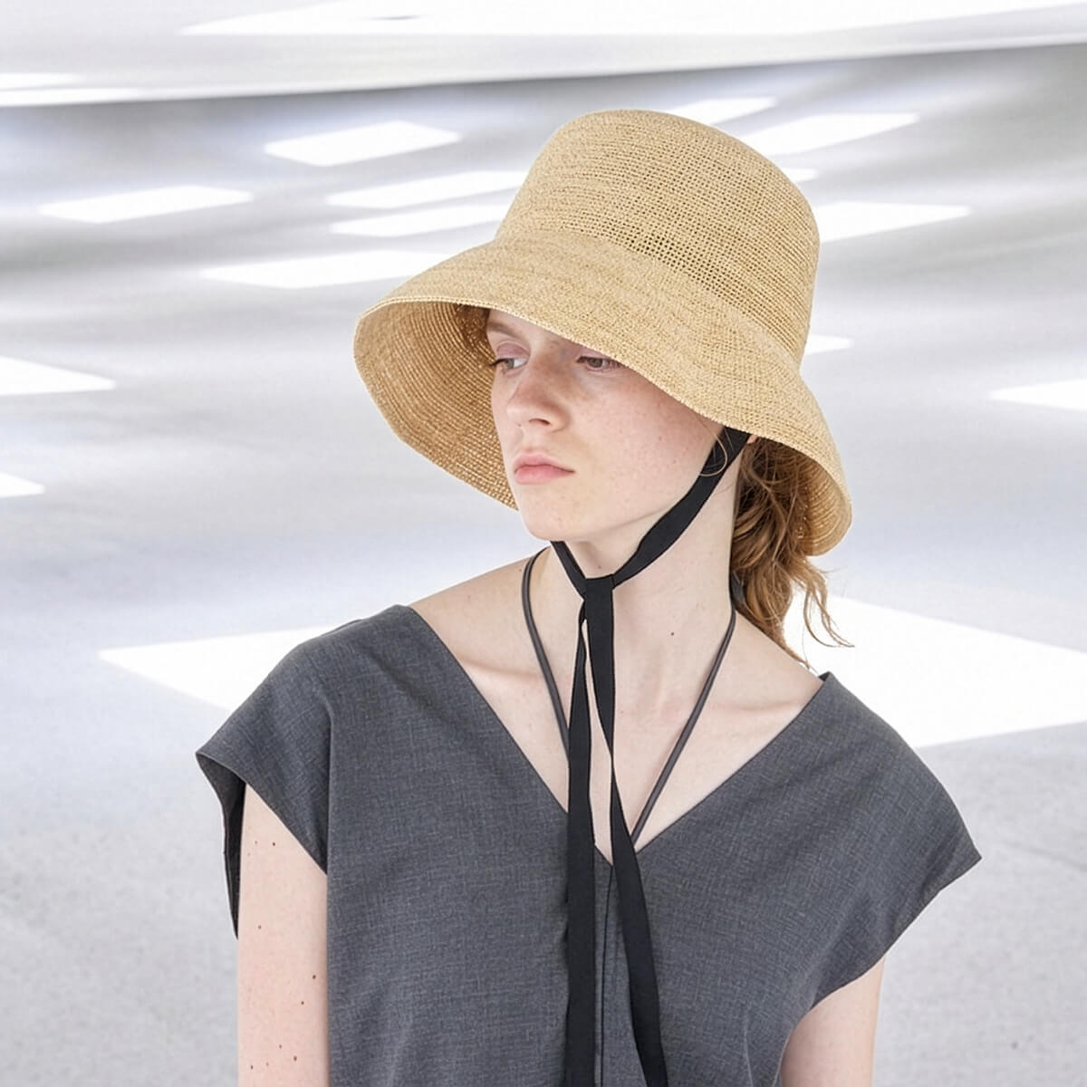 p cnq パークニック ラフィアハット cleo 【 レディース 日本製 つば広 帽子 ハット かわいい おしゃれ 2WAY シンプル ナチュラル 】|slowworks