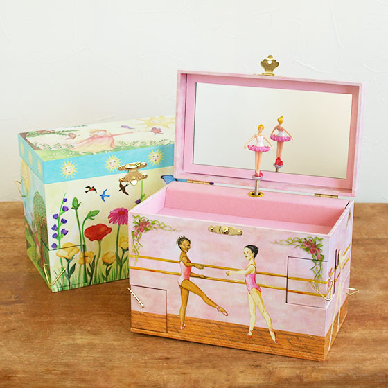 オルゴール バレリーナ ジュエリーBOX 昭和レトロ エーデルワイス♪ オルゴール バレリーナ ジュエリーBOX 昭和レトロ エーデルワイス♪