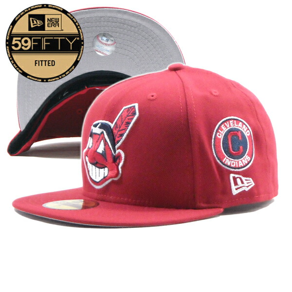 楽天市場】NEW ERA【ピンクバイザー☆59FIFTY☆スモールロゴ】MLB Cleveland Indians ベースボールキャップ【レッド  赤】新品 ニューエラ キャップ メンズ レディース 男女兼用 クリーブランドインディアンス メジャーリーグ 野球 ヒップホップ ダンス HIP HOP【 NEW YORK ...