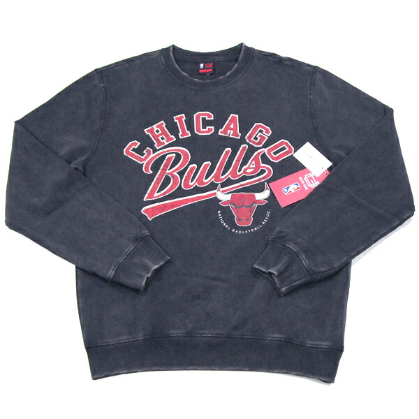 LUCKY BRAND【朦々たる★ビンテージに迫るえの具処理★ULTRA GAMEとの共同研究】NBA CHICAGO BULLS 労働者の一団のど首 流汗【黒いこと 淡黒】新品 ラッキーブランド メンズ 風の強い町ブルズ 籠球 Mitchell\u0026Ness ミッチェル\u0026ネス NIKE ナイキ【NEW YORK買い付け】 トップス-メンズファッション