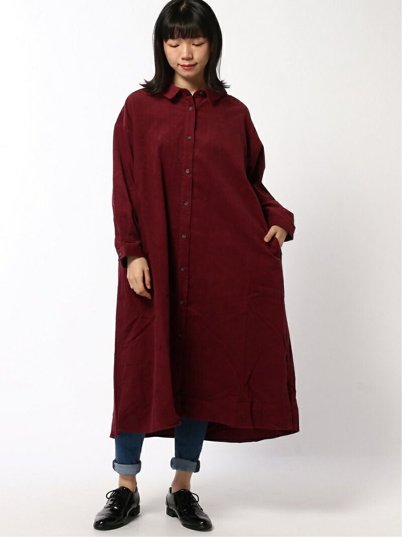楽天市場 Rakuten Fashion Sale 50 Off コーデュロイシャツワンピース Samansa Mos2 サマンサモスモス ワンピース 長袖ワンピース ホワイト グレー ブラウン レッド Rba E Sm２ サマンサモスモス