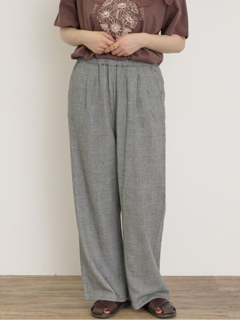 楽天市場】【SALE／30%OFF】綿麻裾ギャザーレースパンツ Samansa
