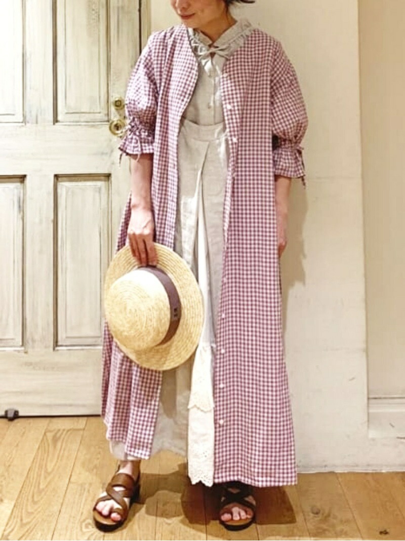 Samansa Mos2 ギンガムキャンディースリーブワンピース Samansa Mos2 サマンサモスモス ワンピース 5ー9分袖ワンピース ブラウン ブラック グリーン ピンク 送料無料 Rakuten Fashion septicin Com