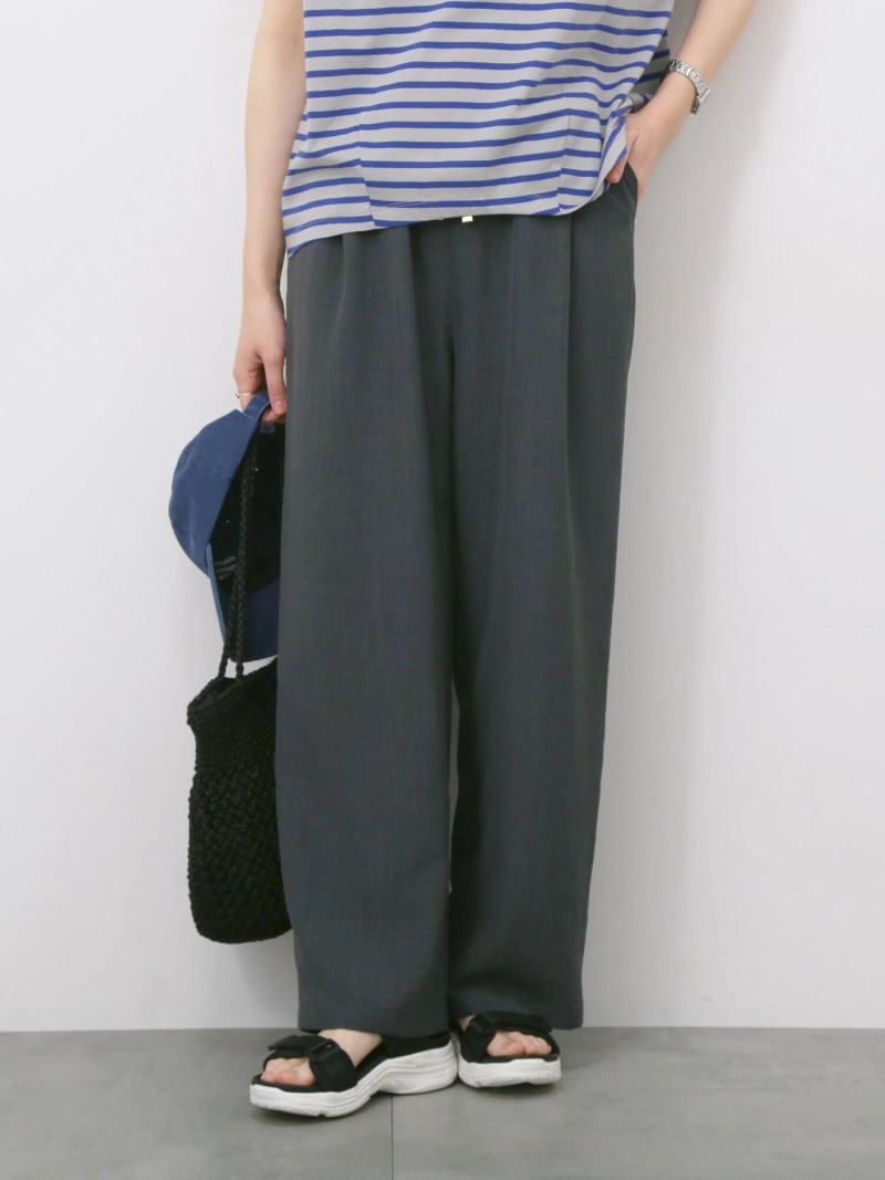 楽天市場】【SALE／30%OFF】綿麻裾ギャザーレースパンツ Samansa