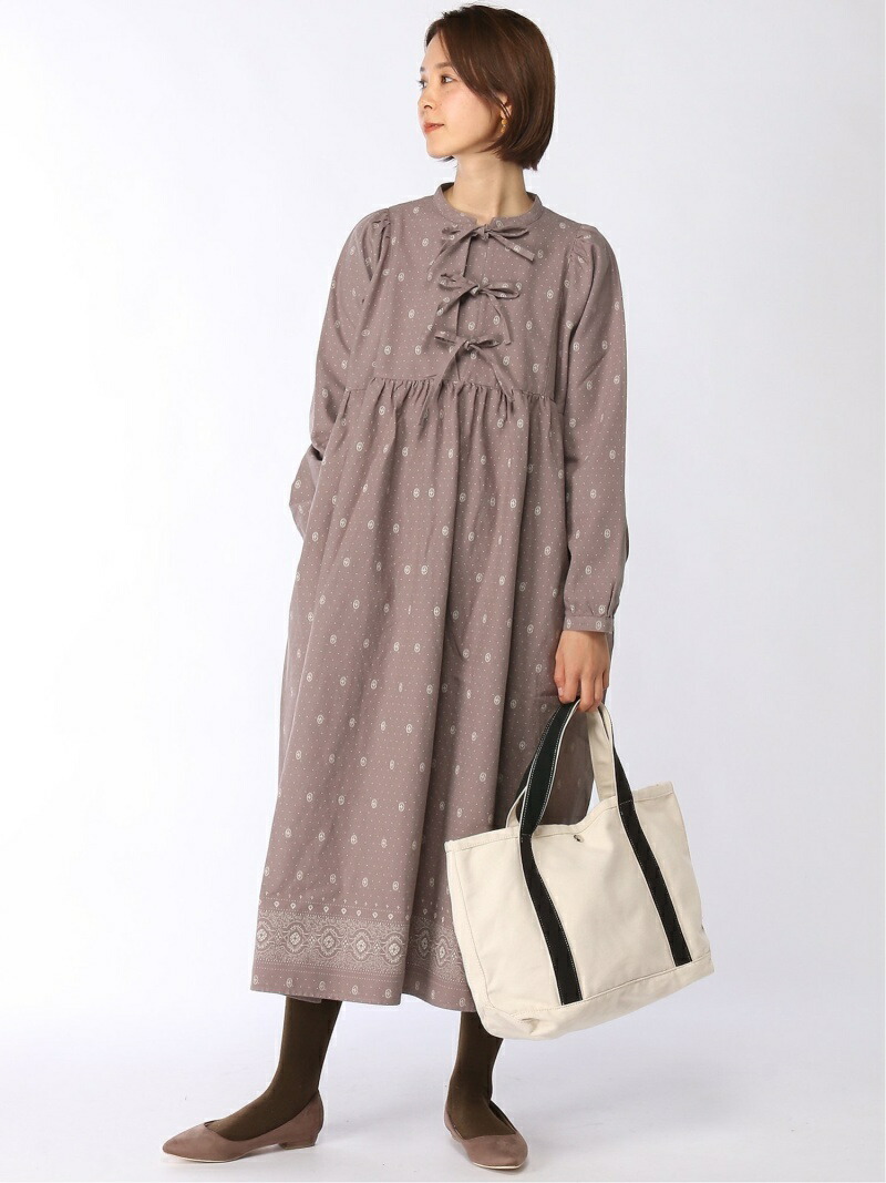 楽天市場 Rakuten Fashion モチーフ花柄ワンピース Samansa Mos2 サマンサモスモス ワンピース 長袖ワンピース ホワイト グレー グリーン 送料無料 Sm２ サマンサモスモス