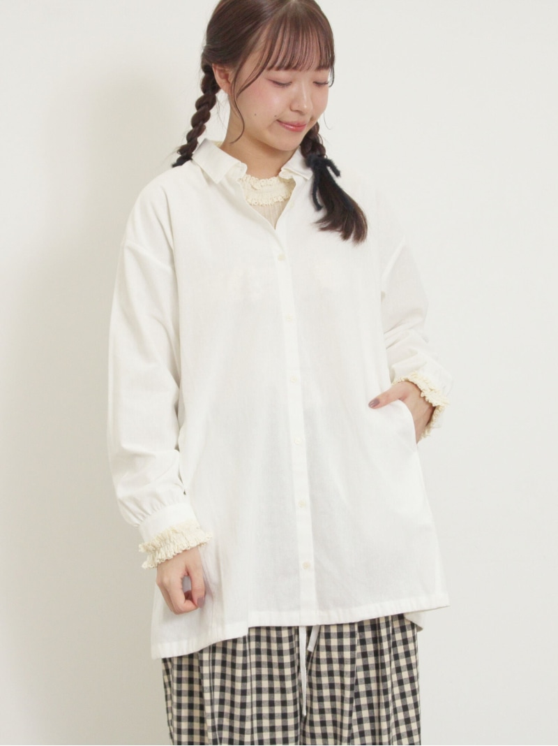楽天市場】【SALE／30%OFF】ピンタック前開きチュニック Samansa