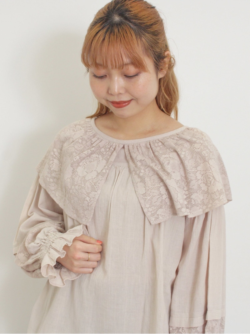 SM2 - mimi　ＳＭ２　裾レースブラウス　ボアジャケット　おまとめ 楽天市場】【SALE／30%OFF】裾レースはおりブラウス Samansa