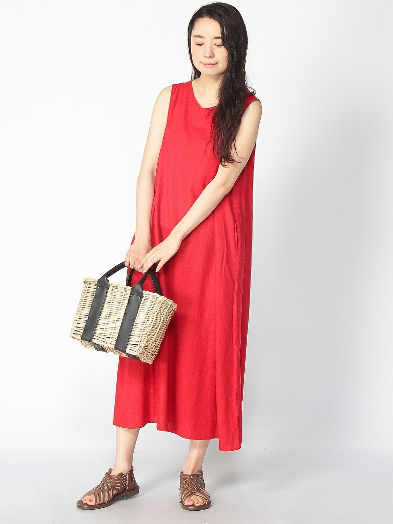 【楽天市場】【SALE/50OFF】麻レーヨンVネックノースリーブワンピース Samansa Mos2 サマンサモスモス ワンピース ノースリーブワンピース レッド グリーン グレー 【楽天市場】【SALE/50OFF】麻レーヨンVネックノースリーブワンピース Samansa Mos2 サマンサモスモス ワンピース ノースリーブワンピース レッド グリーン グレー