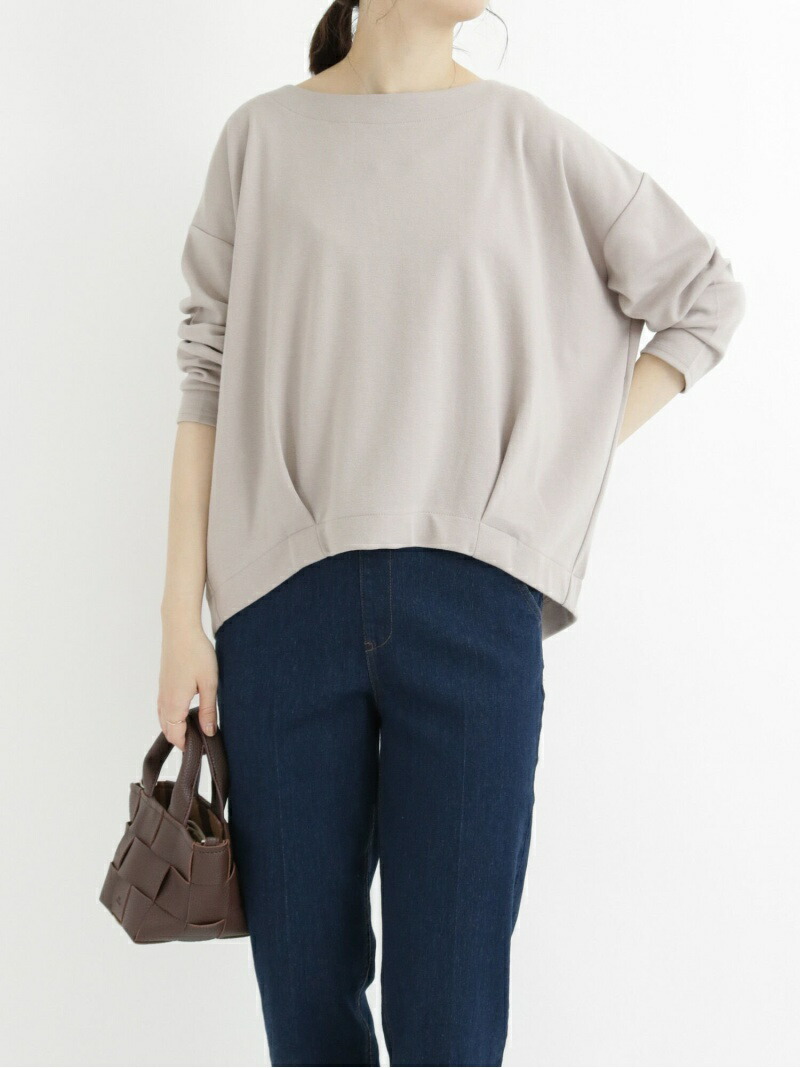 最安価格 Blue ブルー トップス ポンチタックプルオーバー ベージュ その他のトップス Rakuten Fashion Samansa Mos2 サマンサモスモス ブラウン トップス