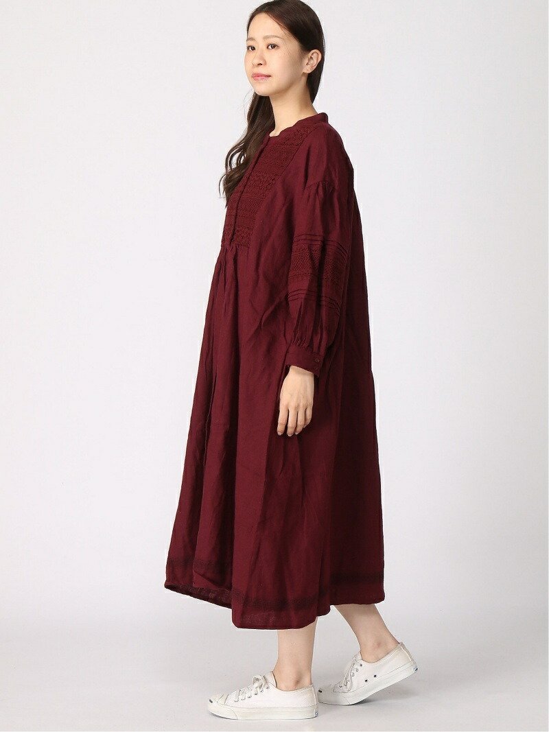 楽天市場 Rakuten Fashion 繊細なレースの前開きワンピース Samansa Mos2 サマンサモスモス ワンピース 長袖ワンピース グレー ベージュ レッド 送料無料 Sm２ サマンサモスモス