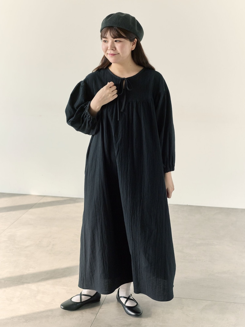 【Cross*Staff】前後2WAYワンピース Samansa Mos2 サマンサモスモス ワンピース・ドレス ワンピース ブラック ベージュ【送料無料】[ Fashion]