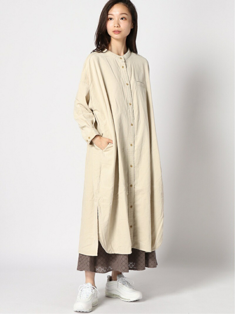 楽天市場 Rakuten Fashion Sale 60 Off コーデュロイバンドカラーワンピース Samansa Mos2 サマンサモスモス ワンピース シャツワンピース カーキ ベージュ グレー Rba E Sm２ サマンサモスモス