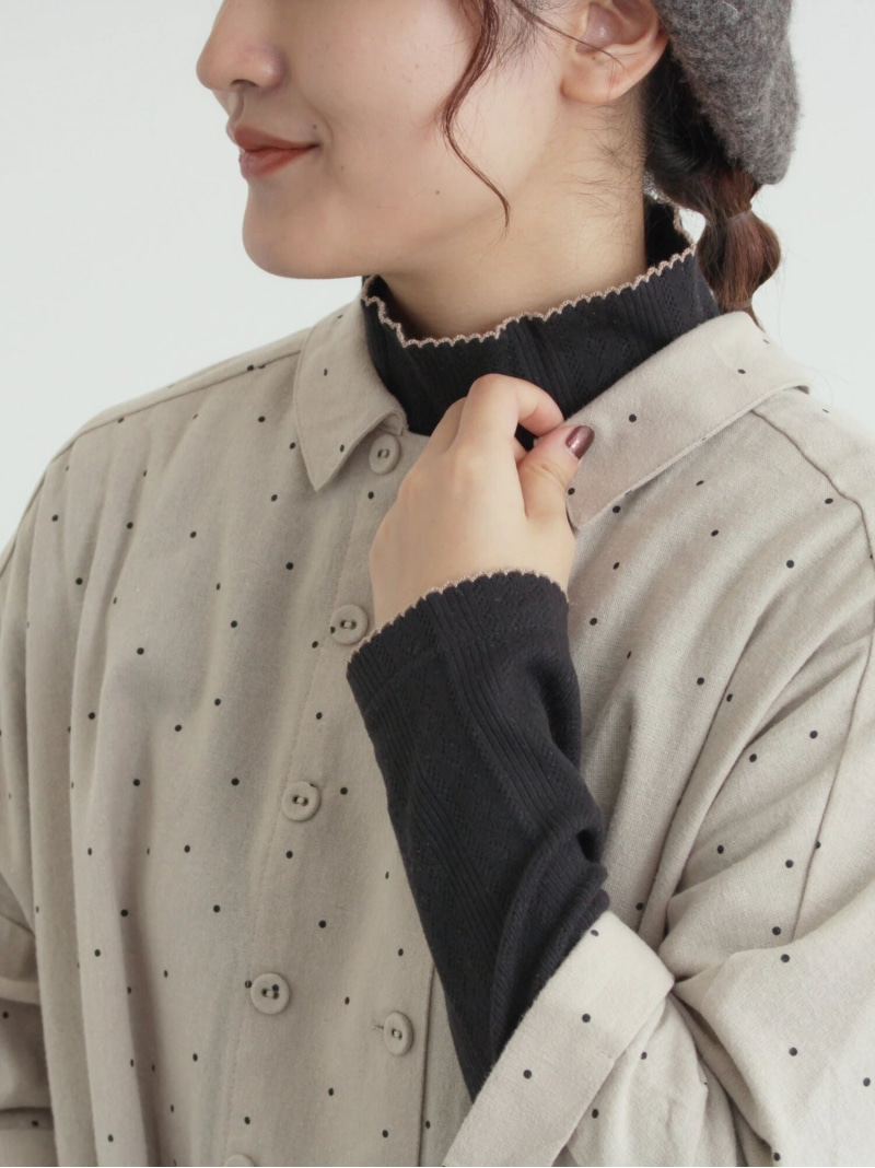 楽天市場】【SALE／30%OFF】ベア天竺花柄タートルネックインナー