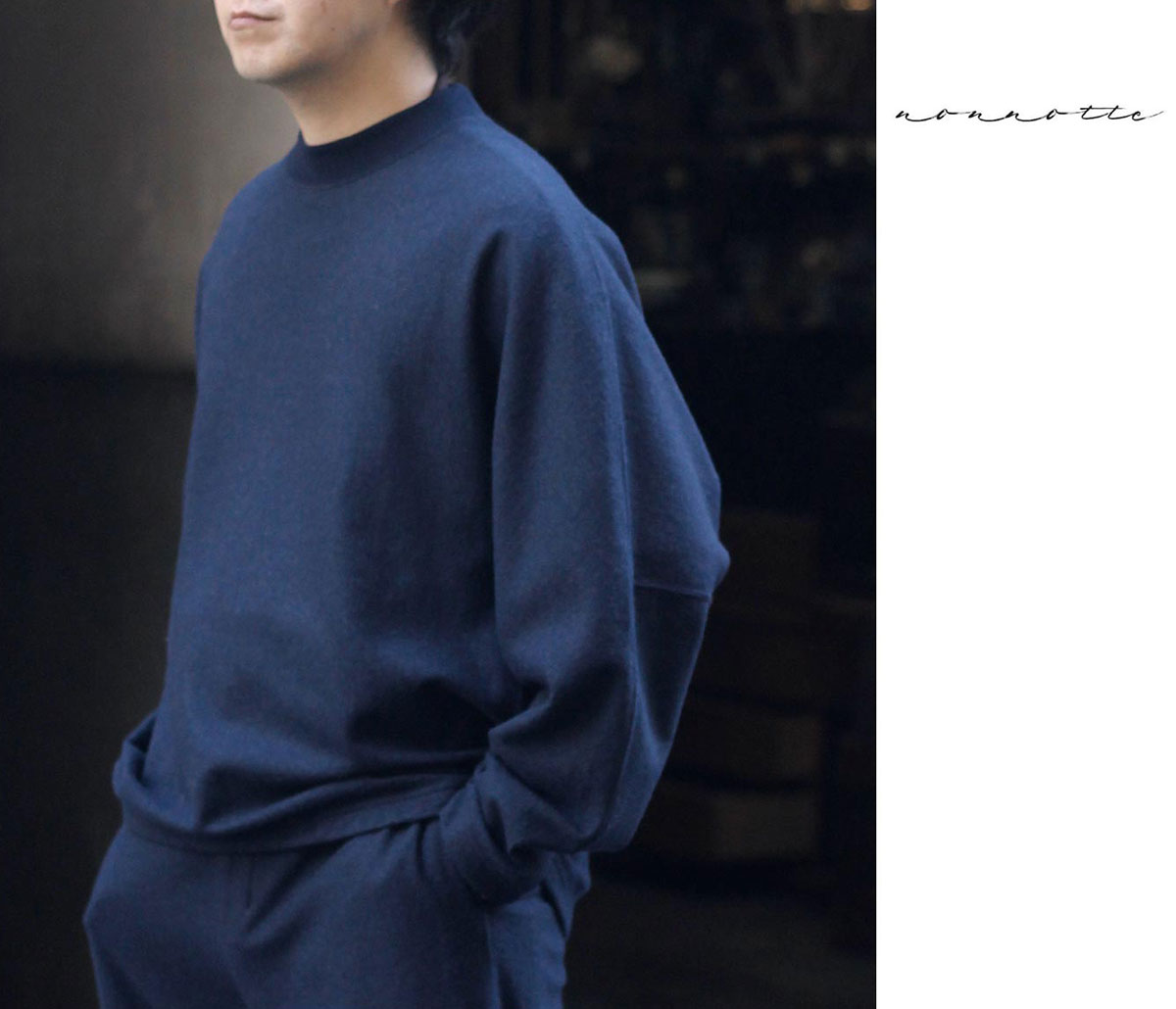 楽天市場】ノノット NONNOTTE カシミヤ リバーメルトン ドレーピング