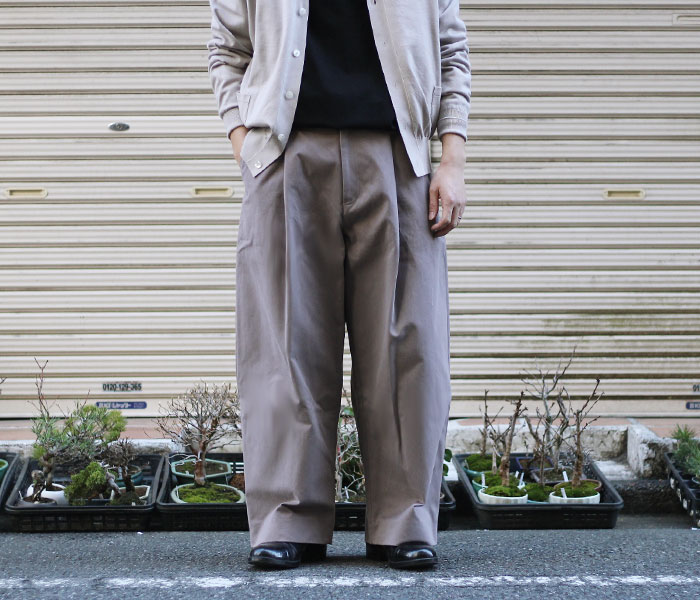 日本 STUDIO NICHOLSON - VOLUME PLEAT PANTS asakusa.sub.jp