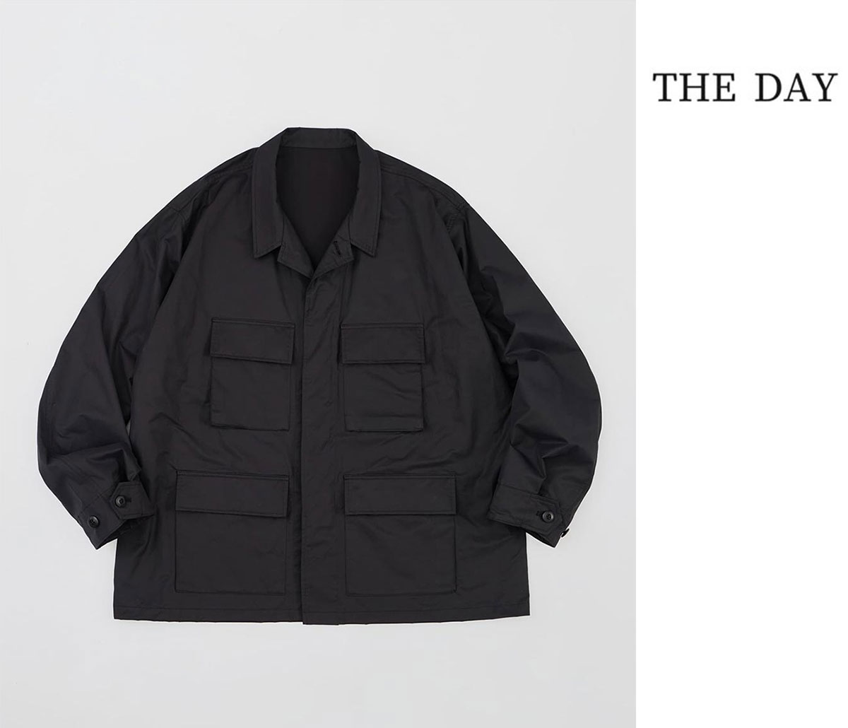 ザ 恒星日 THE DAY 綿織物 ナイロン デイリー ありがた味 上衣 COTTON NYLON DAILY UTILITY JACKET (D26SS-05009)