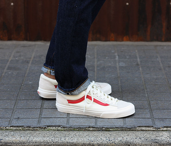 vans old skool marshmallow red