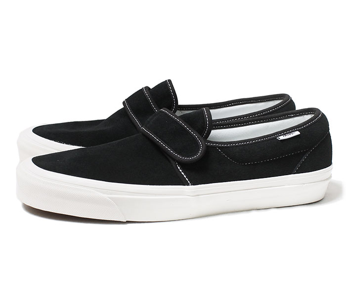 vans black strap shoes