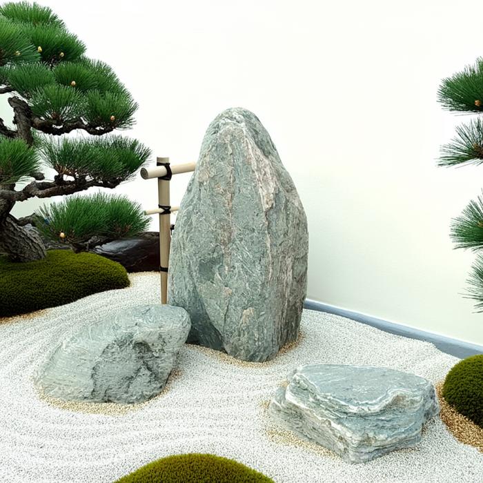 楽天市場】【送料無料】【代引不可】阿波の青石3石SET【1】【庭石