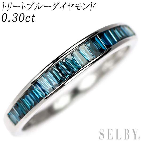 楽天市場】【中古】 Pt950 トリート アイスブルー ダイヤモンド リング  