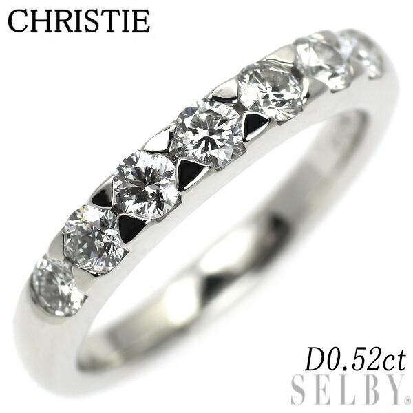 【中古】 CHRISTIE/クリスティ Pt900 ダイヤモンド リング 0.52ct SELBY 送料サービス
