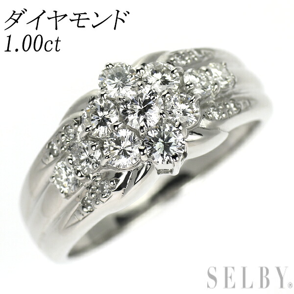 【中古】 Pt900 ダイヤモンド リング 1.00ct SELBY 送料サービス