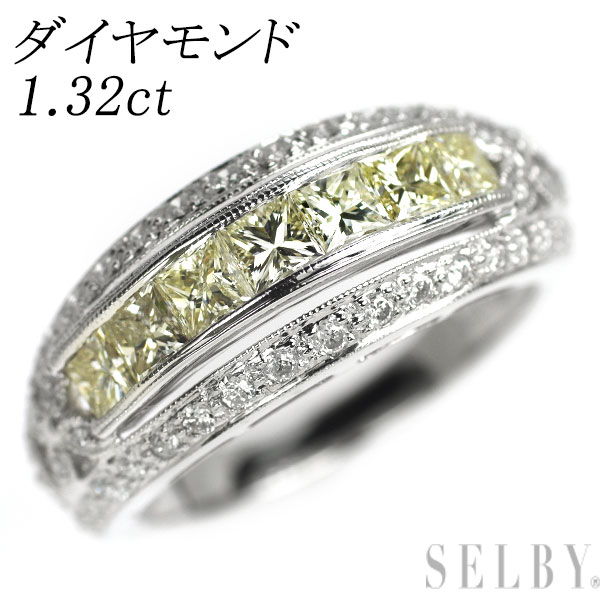 【中古】 K18WG ダイヤモンド リング 1.32ct SELBY 送料サービス