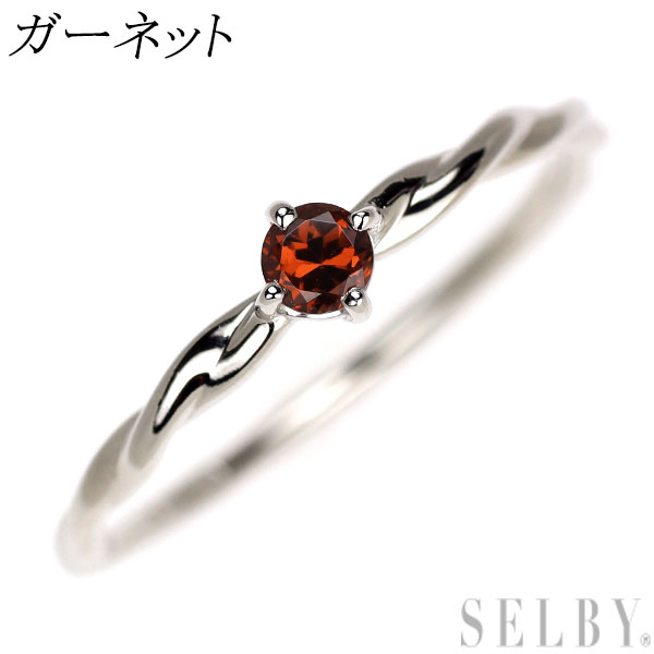 【中古】 K10WG ガーネット リング SELBY 送料サービス｜SELBY