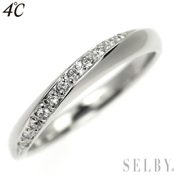 【中古】 4℃ Pt950 ダイヤモンド リング SELBY 送料サービス 59,064円