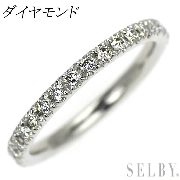 【中古】 Pt995 ダイヤモンド リング フルエタニティ SELBY 送料サービス