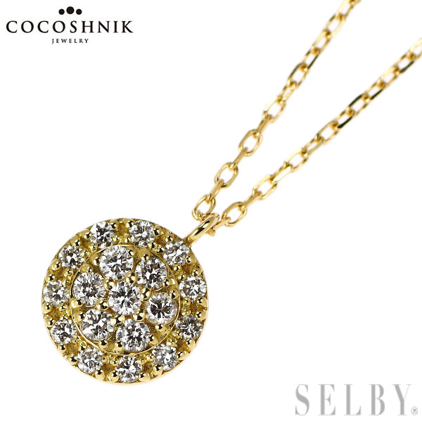 【中古】 ココシュニック K18YG ダイヤモンド ペンダントネックレス SELBY 送料サービス|SELBY