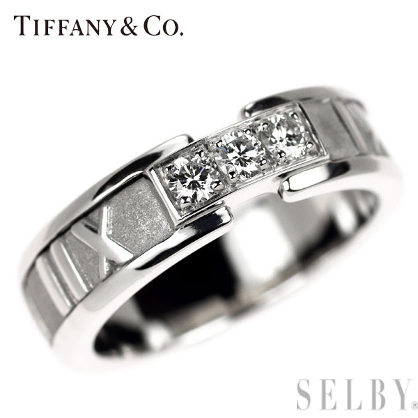 【中古】 ティファニー K18WG ダイヤモンド リング アトラス SELBY 送料サービス Tiffany 108,873円