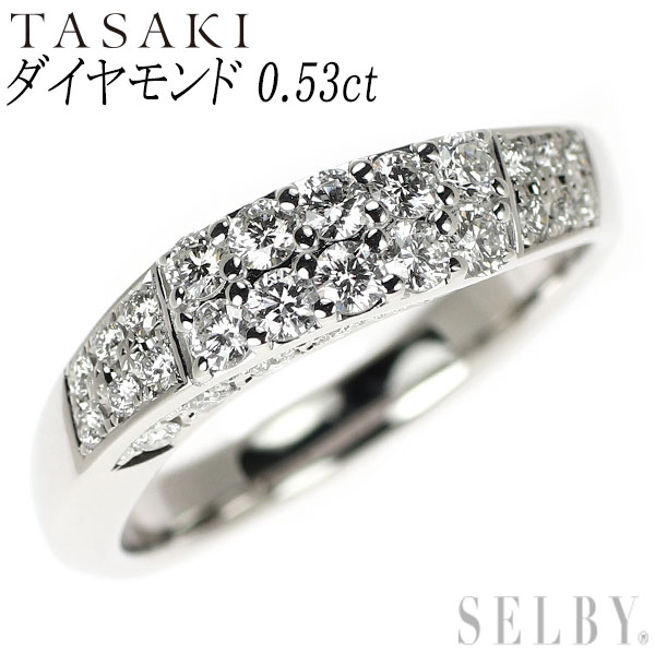 【中古】 田崎真珠 K18WG ダイヤモンド リング 0.53ct SELBY 送料サービス TASAKI