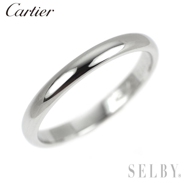 【中古】 カルティエ Pt950 リング バンド 49号 SELBY 送料サービス Cartier