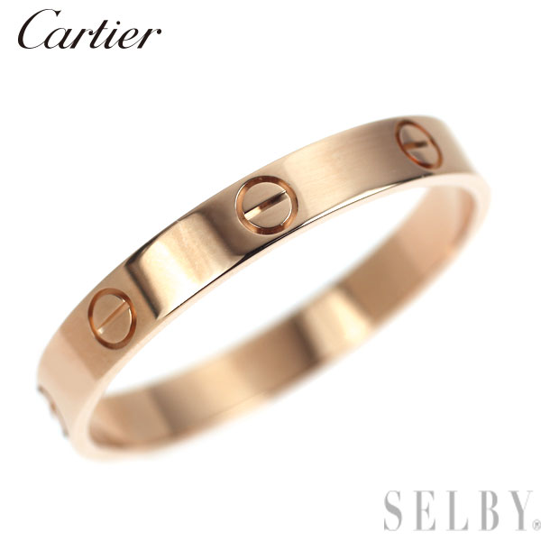 【中古】 カルティエ K18PG リング ミニラブ 68号 SELBY 送料サービス Cartier