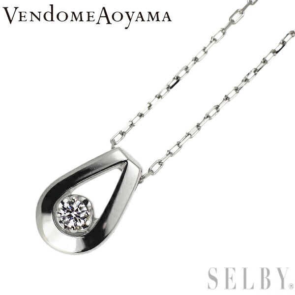 【中古】 ヴァンドーム青山 Pt950/ Pt850 ダイヤモンド ペンダントネックレス SELBY 送料サービス Vendome 26,557円