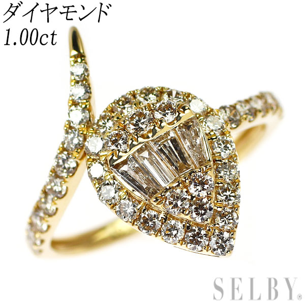 【中古】 K18YG ダイヤモンド リング 1.00ct SELBY 送料サービス 79,448円
