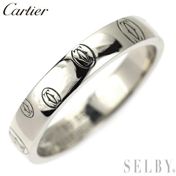 【中古】 カルティエ K18WG リング ハッピーバースデー 55号 SELBY 送料サービス Cartier