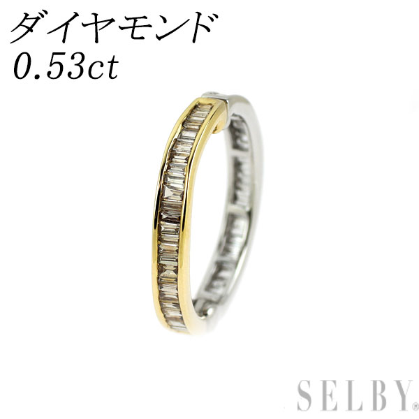 【中古】 K18YG/WG ダイヤモンド イヤリング 0.53ct 片方のみ リバーシブル SELBY 送料サービス｜SELBY